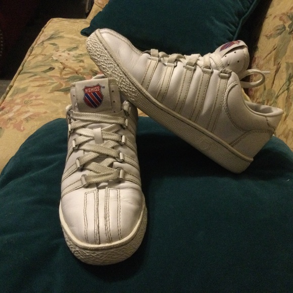 K.SWISS Classic Leather Tennis Shoe Size 2.5 youth - Picture 2 of 7